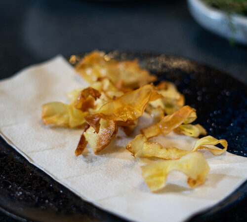 Topping für die Suppe: Pastinaken-Chips Pastinaken-Chips