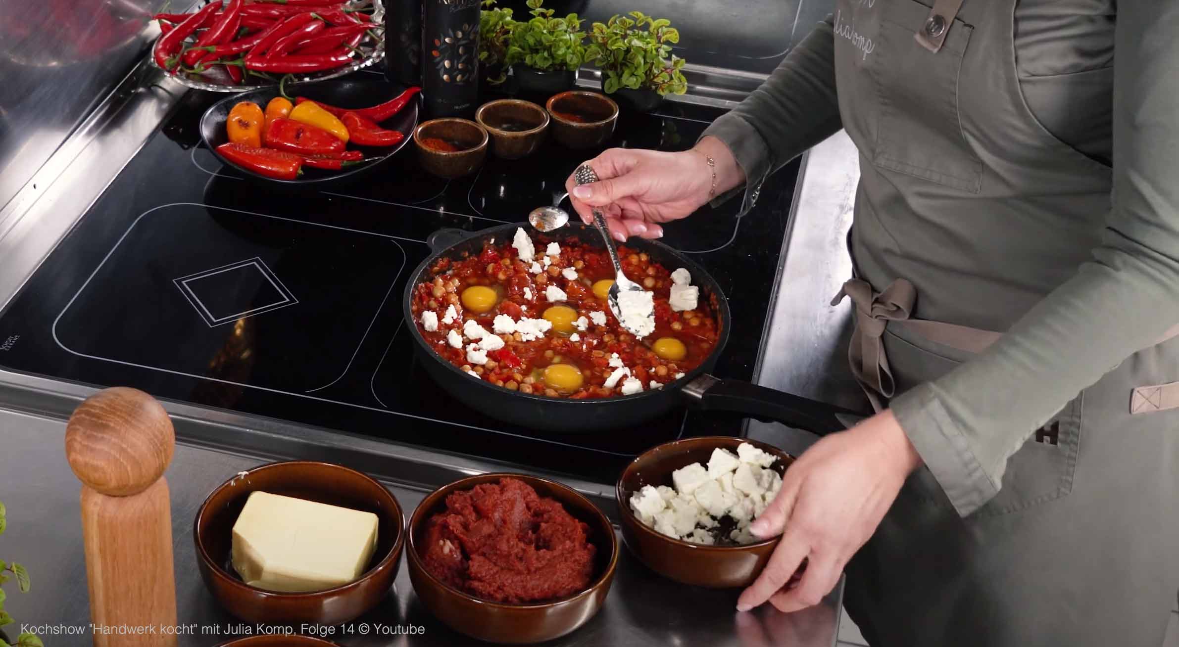 Kochshow "Handwerk kocht" mit Julia Komp, Folge 14